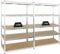 PROREGAL Mega Deal 2X Kellerregal Gorilla | HxBxT 180x120x60cm | Fachlast 175kg | Verzinkt | Garagenregal Schwerlastregal Werkstattregal Lagerregal Steckregal