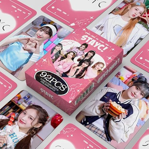 TPNI Stayc Lomo Karten, 6 x 9 cm, 92 Stück, Stayc Fotokarte, Kpop Box Cards, Geschenk für Fans