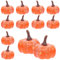 Ayizhiniu 12pcs Mini Simuliertes Schaumstoff Kleiner Kürbis, Deko Kürbis, Thanksgiving Artificial Pumpkins, Geeignet Halloween Party Drinnen Dekoration Künstliche Kürbisse