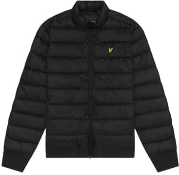 Lyle & Scott Mens Funnel Neck Padded Jacket (L) (Jet Black)