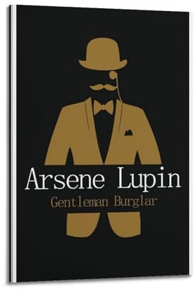 nshdahns Arsene Lupin-Poster, Wandkunst, Vintage-Kunst, Raumdekoration, ästhetisches Schlafzimmer-Poster für Schlafzimmer, 20 x 30 cm, Rahmenstil