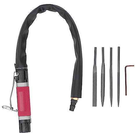 Koieam Lima péndulo neumática, funcionamiento suave, carrera de 5 mm, sierra de cuerpo de aire de acero aleado, lima, recorte, biselado y desbarbado