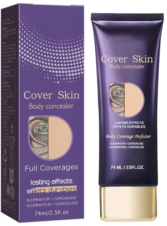 Concealer zum Abdecken von Tätowierungen, deckendes Make-up, Concealer für Make-up, wasserdichter Concealer für Narben, wasserfeste Tattoo-Concealer, Make-up, wasserdicht, 74 ml