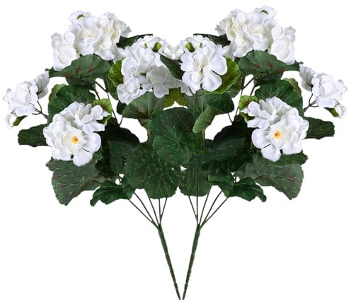 saibunratus Fleurs artificielles – Lot de 2 fleurs artificielles pour décoration d'intérieur – Centre de table décoratif exquis pour salon, chambre à coucher, bureau