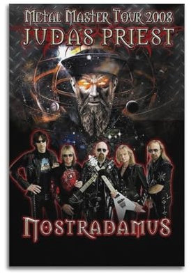 POALXFGB Poster décoratif sur toile Judas Priest Band - Impression d'art moderne pour chambre à coucher - 40 x 60 cm
