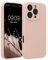 kwmobile Cover per iPhone 16 PRO Custodia - Back Case per Smartphone in Silicone TPU - Protezione Gommata - Rosa Antico