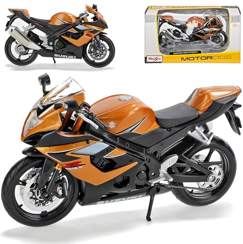 Generisch Suzuk. GSX-R1000 Gold Braun 1/12 Modell Motorrad Modell Auto