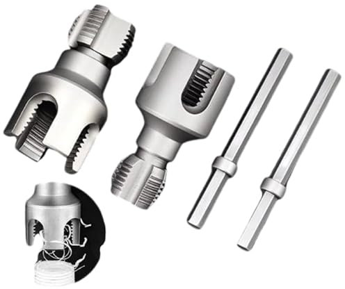 Sixfox Innen-Außengewindeschneider,1/2 und 3/4 Rohrgewindeschneider, duale Funktion, PVC-Schneideisen für Kunststoffrohre PPR