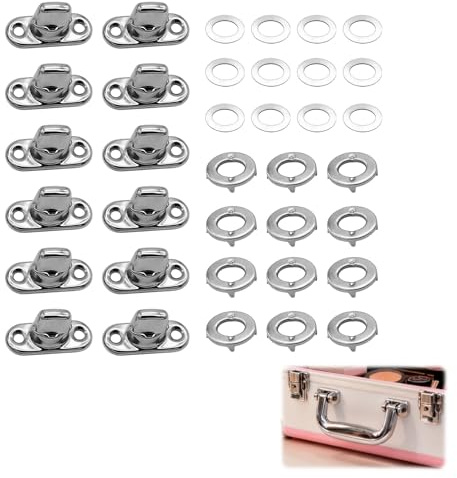 Ztolbriy 12 Sätz Drehverschluss für Ovalösen Plane – Robuster Zinklegierungsverschluss 30x12mm, langlebiger Drehverschluss für Planenbefestigung,Taschen, Handtaschenzubehör Taschenverschluss