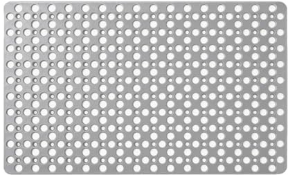 60 x 90 cm Grigio Tappetino Doccia Antiscivolo, Rettangolare Tappeto Vasca, Tappeto Doccia Antiscivolo con Ventose e Fori di Drenaggio, Contiene TPE, Utilizzabile in Cabina Doccia