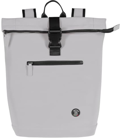 BERTOO Martino Damen Rucksack - Grau, Kunstleder, 50x37x12 cm | Reiserucksack mit Kofferbefestigung