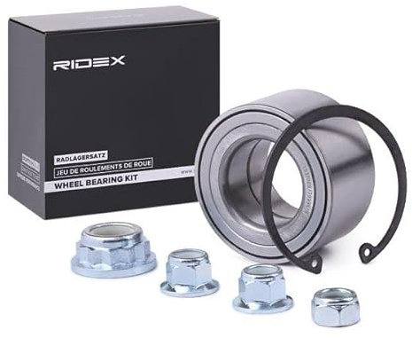 RIDEX 654W0004 Radlagersatz pro 1 Rad Vorne Hinten Kugellager mit Anbau-/Befestigungsmaterial Kompatibel mit VW Golf 4 Schrägheck 1J1 1J0407625A 1J0598625A V03940001AP001