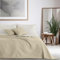 DecoKing 32992 Tagesdecke 170 x 270 cm weiß Hellbeige Bettüberwurf zweiseitig Steppung pflegeleicht White Cappuccino Axel