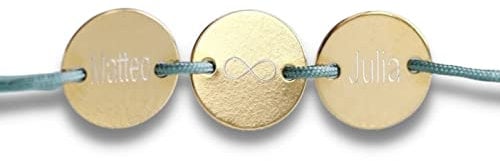 Namensarmband Gravurarmband Freundschaftsband mit Gravur Kindernamen Personalisiertes Armband Einheitsgröße 925 Sterling Silber
