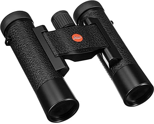 Leica 10 x 25 Ultravid Blackline wasserdichtes Dachprismen-Fernglas mit 5,2 Grad Blickwinkel, schwarz