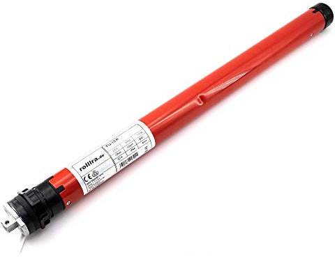 FUNK Rollladenmotor für 40mm 8-Kant Welle Rohrmotor Rollo Automatisierung (Motor inkl. 1-Kanal Handsender)