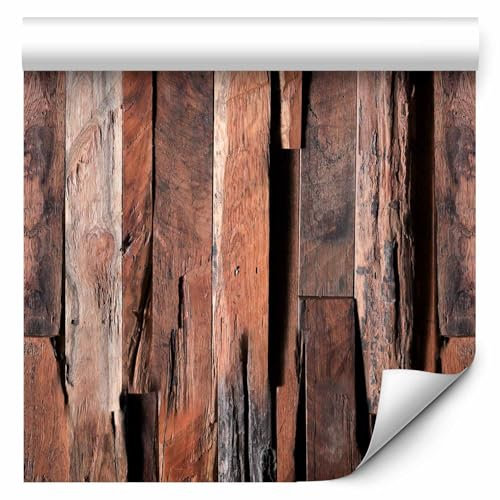 murando - Vlies Tapete Deko Panel Fototapete Wandtapete Wand Deko 10 m Tapetenrolle Mustertapete Wandtapete modern design Dekoration - Holz Bretter f-C-0334-j-a