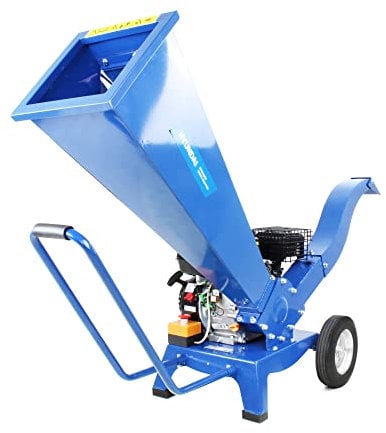 Hyundai 196cc 60mm Petrol 4-Stroke Garden Wood Chipper Shredder with 3 Year Warranty