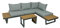 Sitzgarnitur Sitzgruppe Holz Garten Lounge Set Gartenmöbel Massiv Tisch Sofa