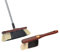 Novaliv Handfeger und Zimmerbesen mit Stiel I Rosshaarmischung I feines Tierhaar I Handbesen Holz I Stubenbesen Naturhaarbesen Handkehrer Hand Brush Broom