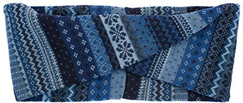 Invero, Merino Stirnband Tara, 100% Wolle (Blau)