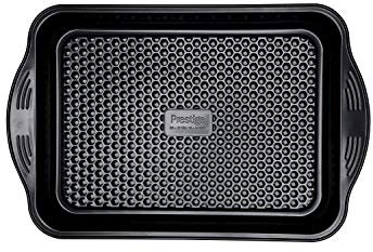 Prestige - Aerolift - Large Oven Tray - Non stick - Cushion Base - Fridge Freezer and Dishwasher Safe - Carbon Steel - 44.5 x 29 x 5 cm/10 x 14 Inch