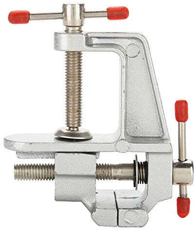 Mini banco de trabajo portátil ajustable con tornillo de banco resistente con abrazadera de mesa para carpinteros de taller de garaje