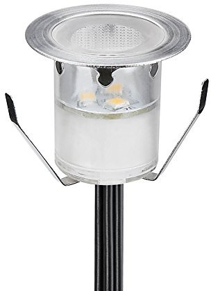 CHNXU LED Bodeneinbauleuchten Aussen 0.6W Terrassen Einbaustrahler Ø30mm DC12V Boden Licht Blau IP67 Wasserdicht Einbauleuchten Deckenstrahler für Küche Garten Treppen Bad Balkon