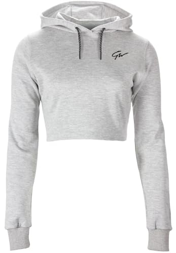 Gorilla Wear Pixley Crop Top - Sudadera con Capucha, Color Verde Claro, Ligera y Funcional, Parte Superior con Logotipo para Entrenamiento Deportivo, cómodo, Libertad de Movimiento, Transpirable,
