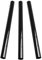 Eagles Lot de 3 rallonges de tuyau d'aspirateur en plastique de 32 mm pour aspirateur - Longueur jusqu'à 86,4 cm - Tuyau noir