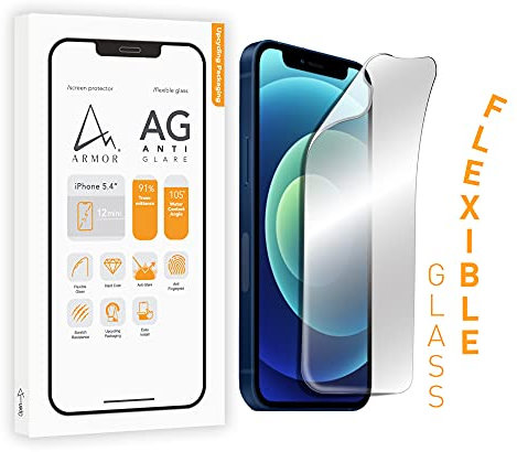 ARMOR Flexible Glass Screen Protector for iPhone 12 Mini, Anti Blue-Light with Anti-Glare