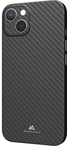 Black Rock - Hülle Dünne Handyhülle Case Passend für Apple iPhone 13 I Carbonhülle, Ultra Dünn, Fiber Cover (Flex Carbon Schwarz)