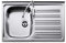 Roca A875530351 Fregadero de Empotrar 1 Cubeta 1 Escurridor Derecha, 800x490x155mm, Modelo J-351, Acero Inox