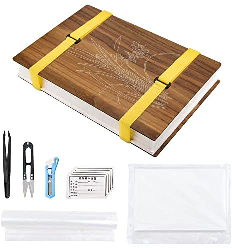 WANDIC Kit di stampa per fiori, avanzato per piante, grande kit di arte in legno per fai da te, esemplari di artigianato all'aperto, orchidea