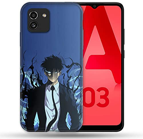 hülle für Samsung Galaxy a03 Manga Solo Leveling ung blau