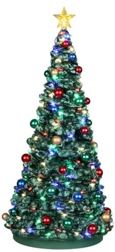 Lemax- Christmas Village Accessory: Outdoor Holiday Tree, Multicolore, 24954