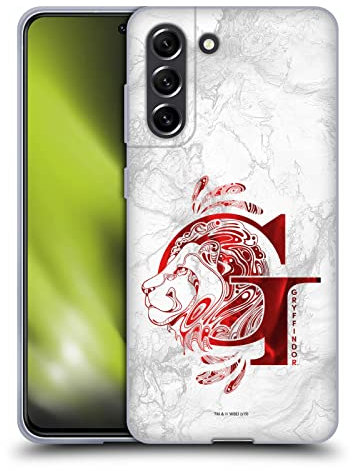 Head Case Designs Offizielle Harry Potter Gryffindor Aguamenti Deathly Hallows IX Soft Gel Handyhülle Hülle kompatibel mit Samsung Galaxy S21 FE 5G