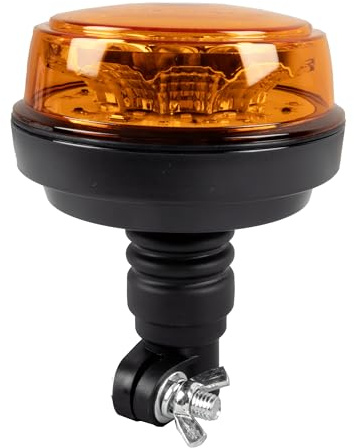 Ama Traktor-Leuchte: 8 LED-Leuchte, 12–24 V, 12 W, Blitz mit 4 Funktionen, flexible Basis
