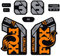 Adesivi compatibili con forcella bici E-BIKE Fox 38 Heritage Collection 2021