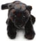 Uni-Toys - Schwarzer Panther, sitzend - 25 cm (Länge) - Plüsch-Wildtier - Plüschtier, Kuscheltier, Schwarz