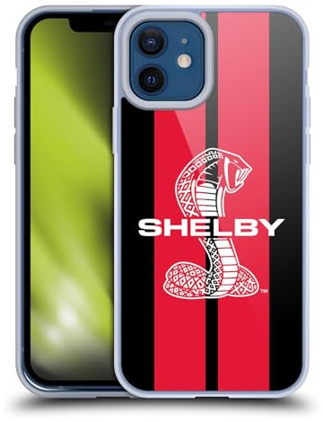 Head Case Designs Offizielle Shelby Rot Autografiken Gelhülle [Militärischer Schutzgrad] Kompatibel Mit Apple iPhone 12 / iPhone 12 Pro Und Kompatibel Mit MagSafe