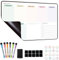 MCCORL Lavagna Settimanale Magnetica Frigo, Calendario Famiglia magnetico, To Do List,Planning Settimanale Cancellabile per Cucina 42×28cm -in italiano
