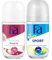 Fa Deo Roll-on Sport (50 ml) Anti-Transpirant zu 48h Schutz frischer Duft von grünem Zitrus & Deo Roll-on Active Pearls (50 ml) Schutz vor Schweiß & Körpergeruch Rosenduft