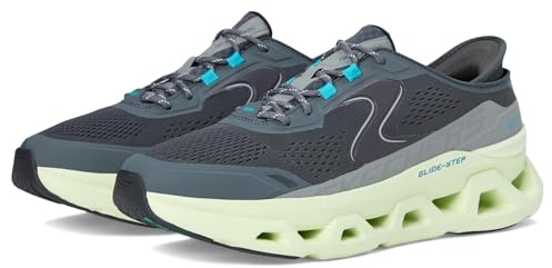 Skechers Men's Glide-Step Altus Hands Free Slip-in Sneaker, Charcoal/Lime, 12