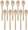 Spoon, 10 PCS Oval Wood Mixing Spoons for Baking, Crafted from Sensibly Sourced WoodWooden Oval Spoon, for Baking, Decorating, Engraving, Beige, Sauce Spoons Made of Natural Beechwood