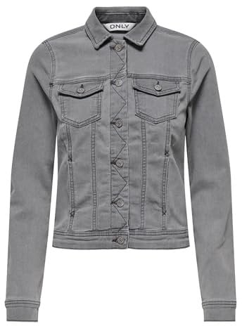 ONLY Women's Onlwonder DNM Jacket Noos, Medium Grey Denim, XS