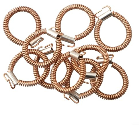 Hasaller Elektrischer Plektrum aus reinem Kupfer, 10 Stück, Stator-Feder-Statorverdrahtung, Spiralfeder, elektrischer Hammer (65 A)