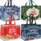 BELSVOR 4 Stück Weihnachtstüten, Geschenktüten Weihnachten Groß 32,5 × 25 × 17CM, 4PCS Weihnachtstüte mit Griffen, Geschenktüten Weihnachten für Süßigkeiten/Geschenke/Spielzeug, 4PCS Weihnachtstüten