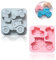 Half Forest 2 Stück Silikon Backform Traktor Traktor Kuchenform 3d Antihaftbeschichtet, Hochtemperaturbeständig, Zur Herstellung Von Kuchen, Brot, Schokolade Und Desserts (Blau Und Rosa).