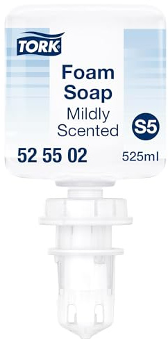 Tork Mild-Duftende Hand Mini Schaumseife S5, feuchtigkeitsspendende Inhaltsstoffe, 8 × 525 ml, 525502